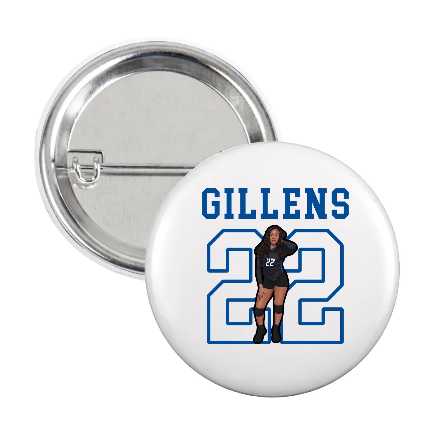 Game Day Button — Shirsey in White