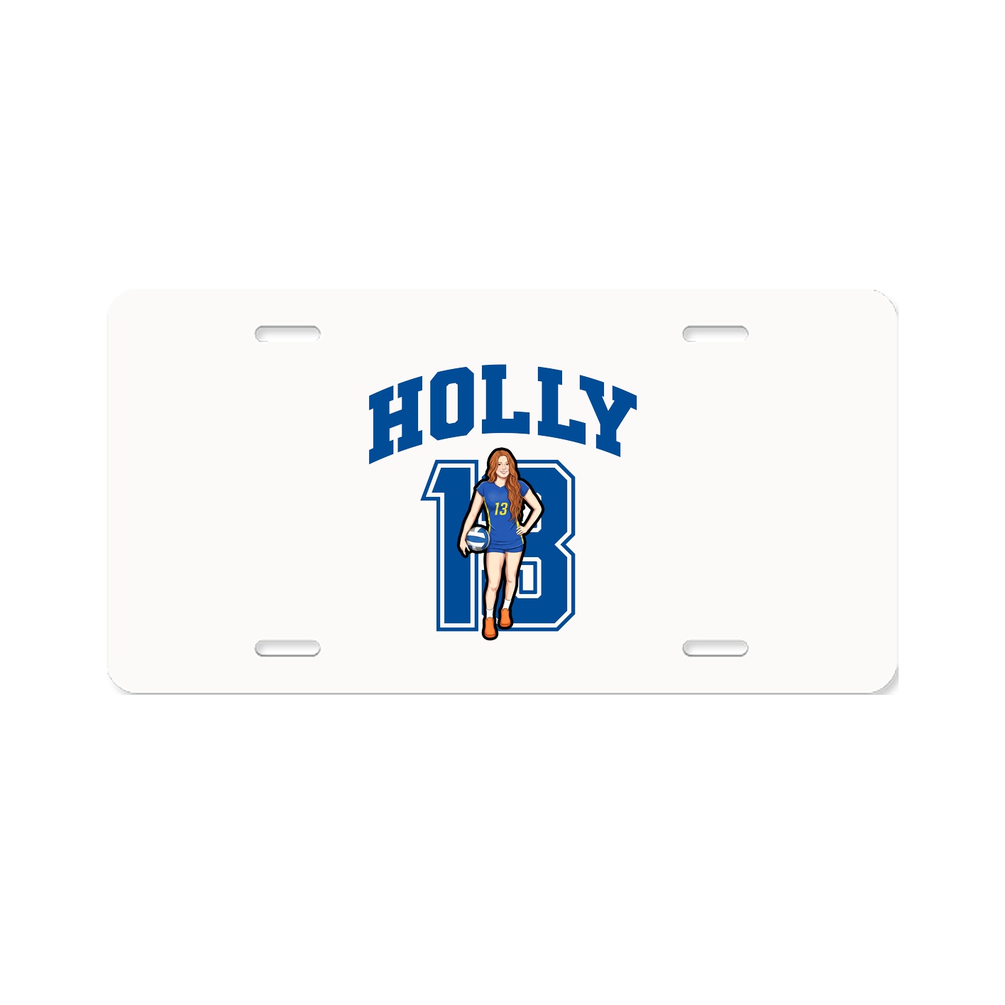 License Plate — Number in Classic