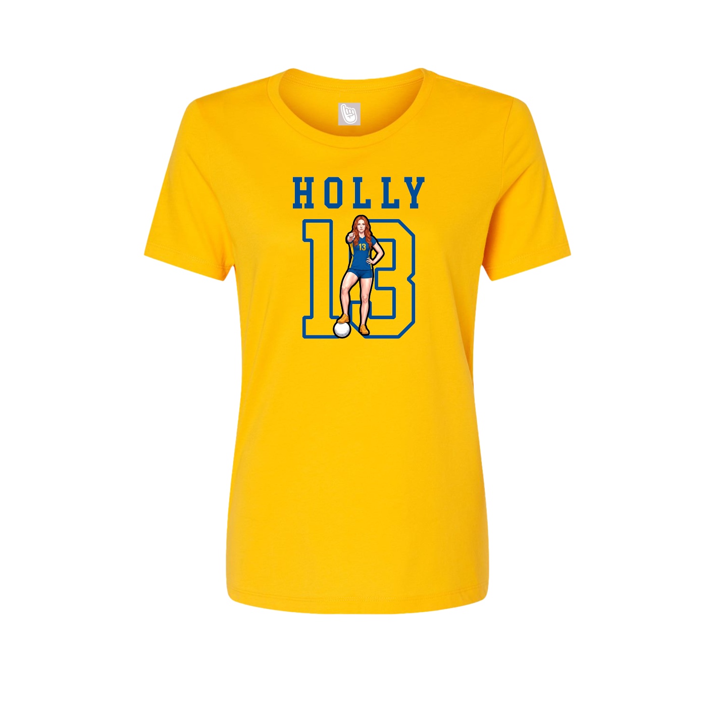 Fitted Women's Tee — Shirsey in Gold
