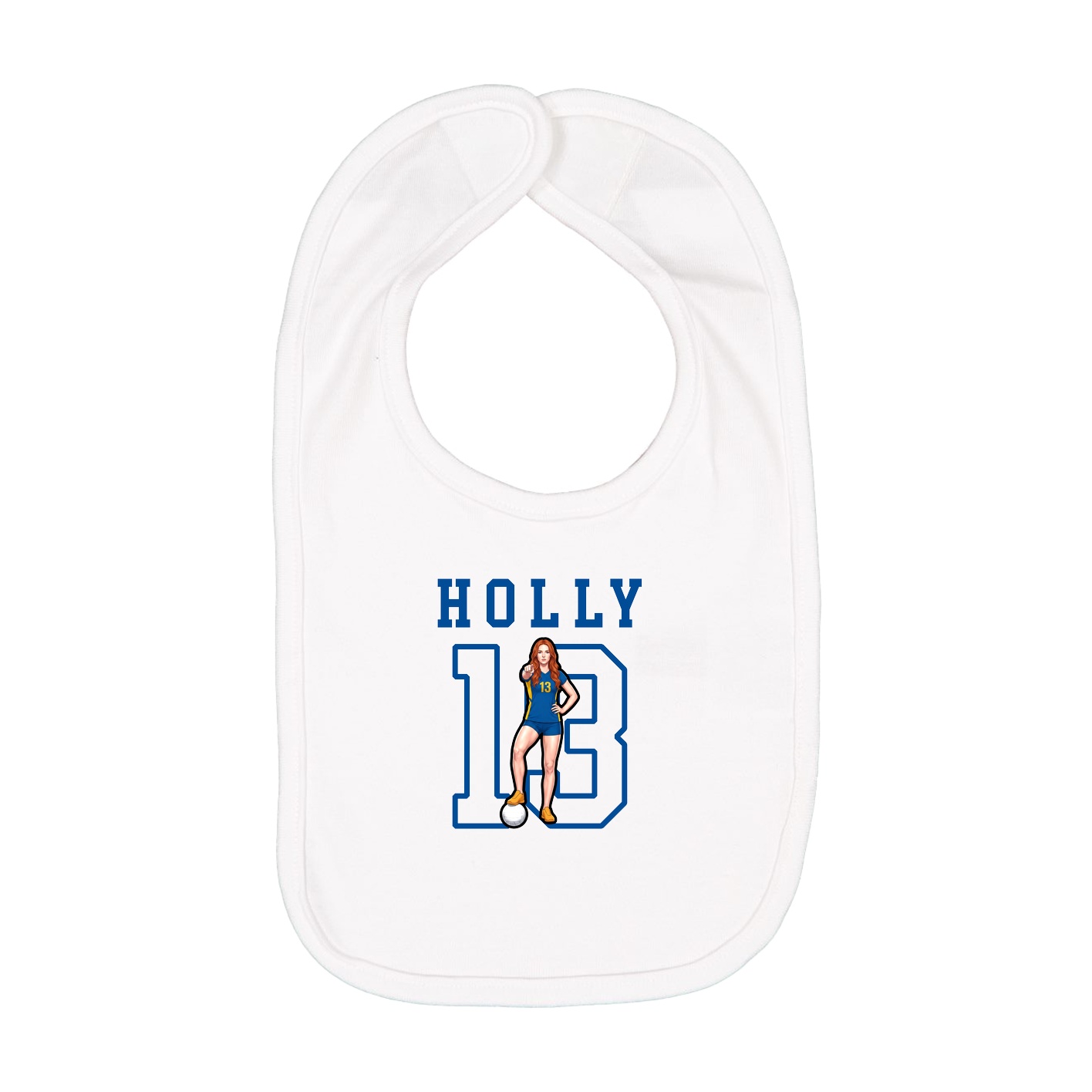 Infant Bib — Shirsey in White