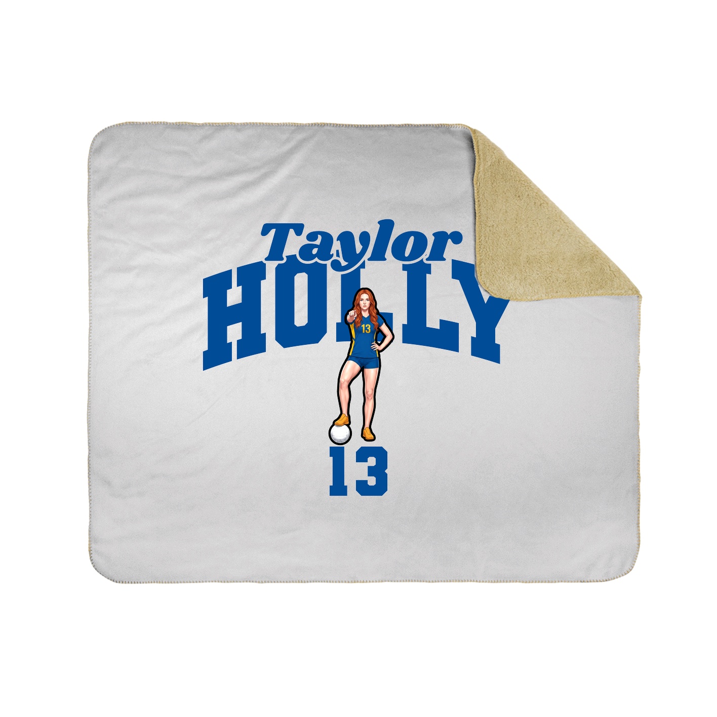 Throw Blanket — Signature Arch in White