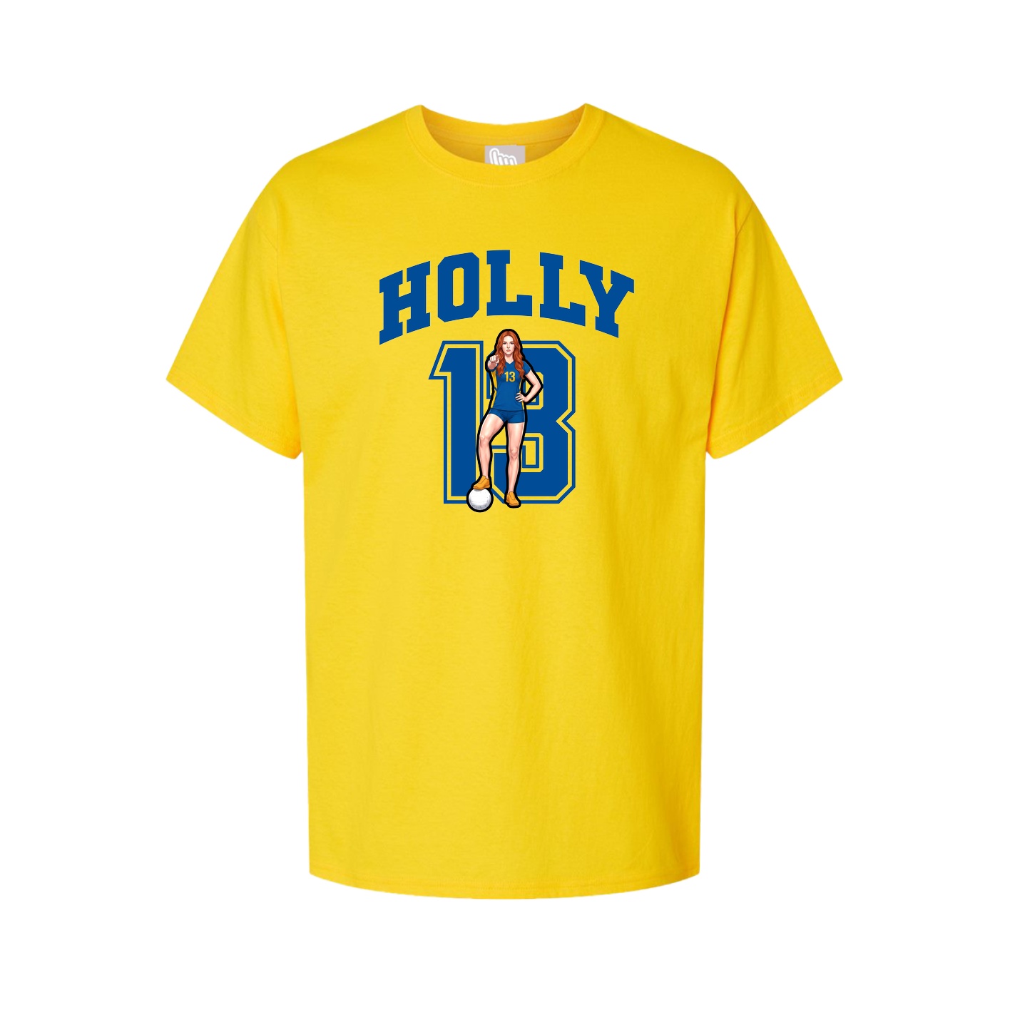 Youth Tee — Number in Gold