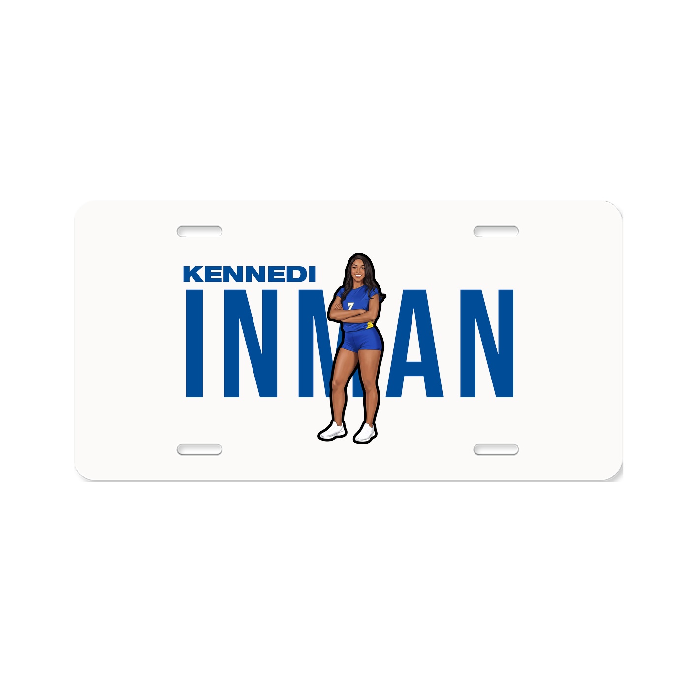 License Plate — Player Name in Classic