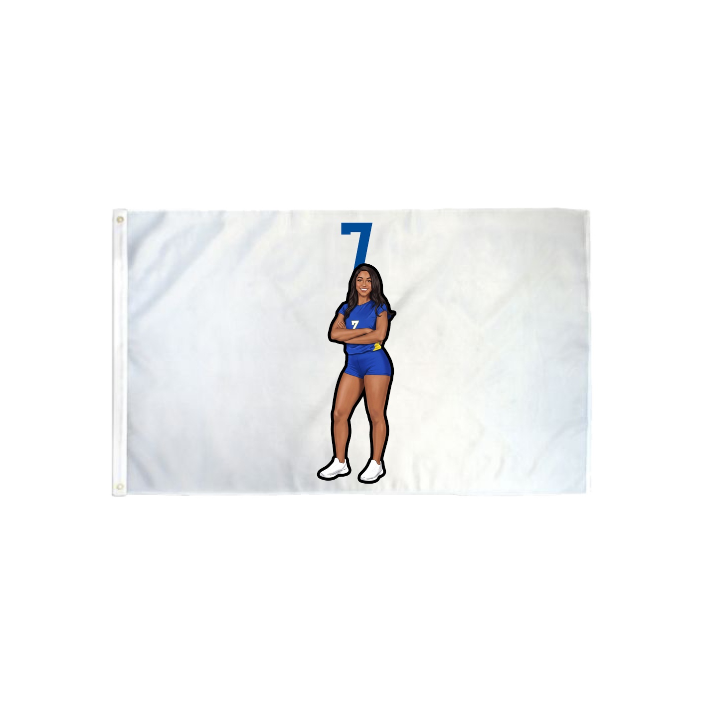 3x5 Flag — Number Top in Classic