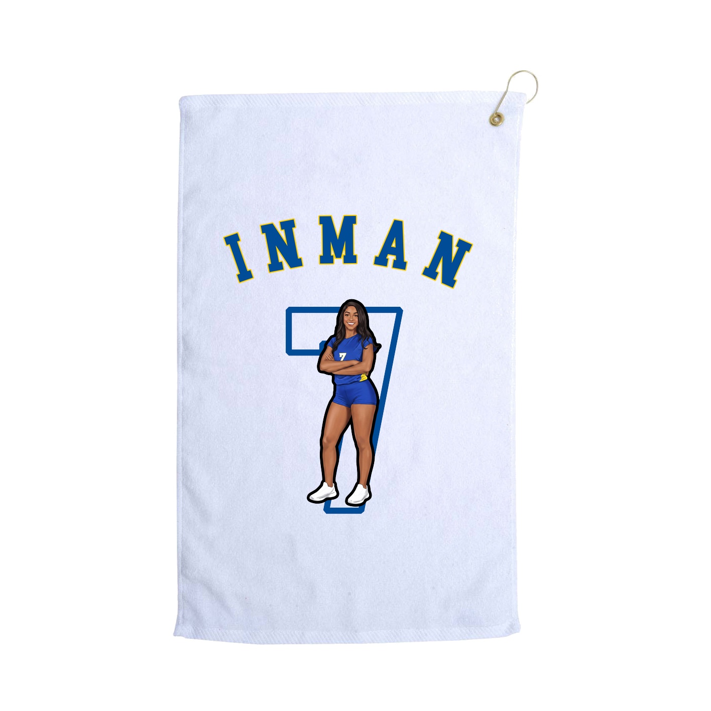 Golf Towel — Shirsey Arch in White