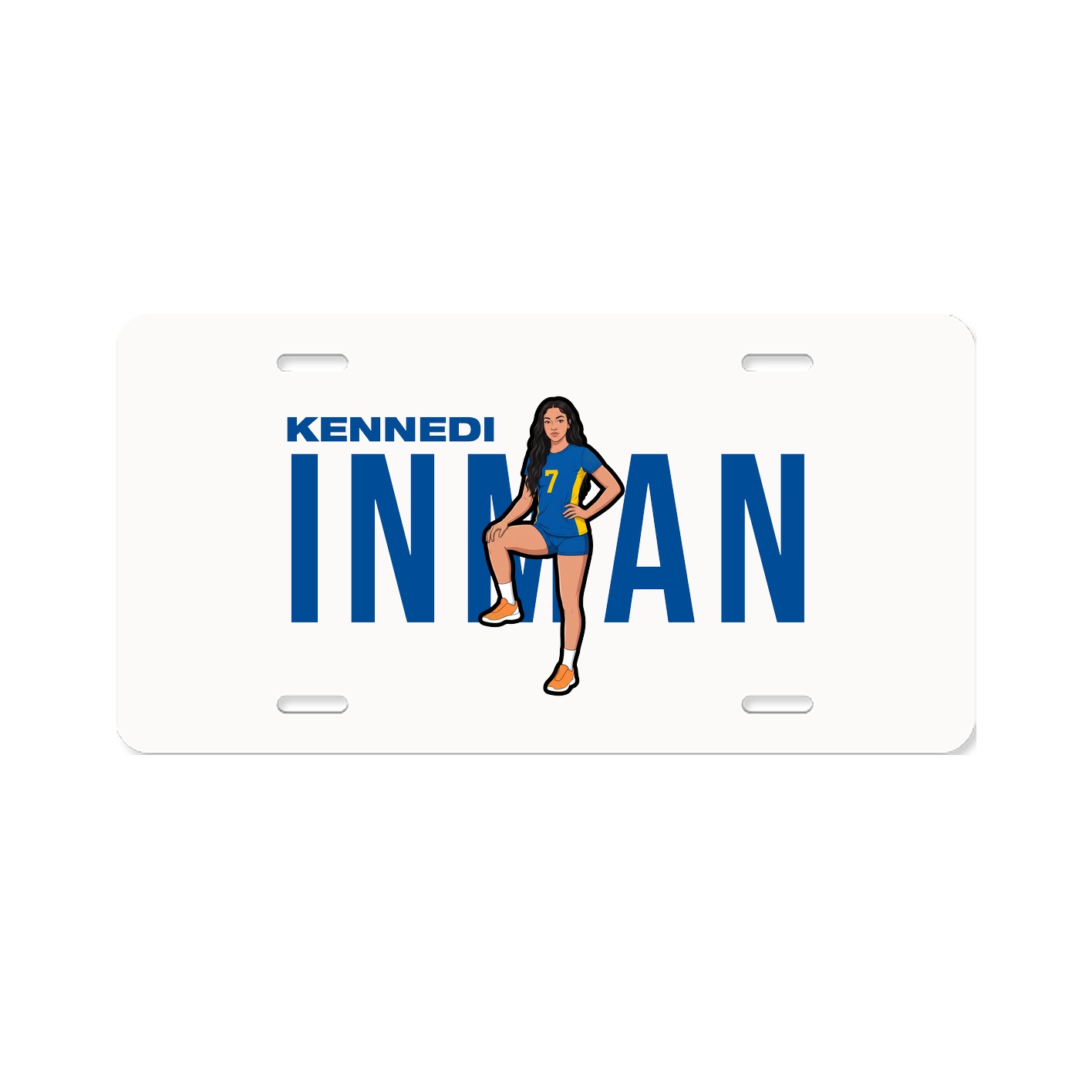 License Plate — Player Name in Classic