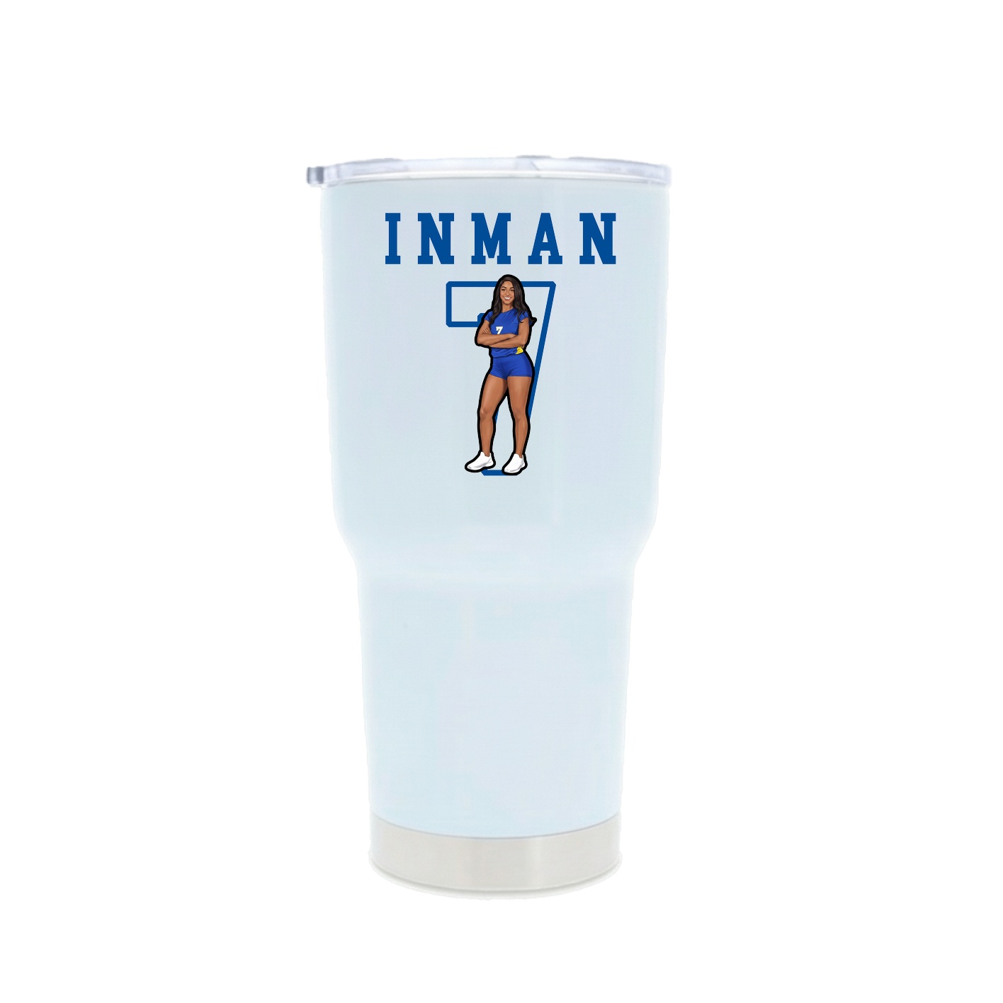 30oz Stainless Steel Tumbler — Shirsey in White