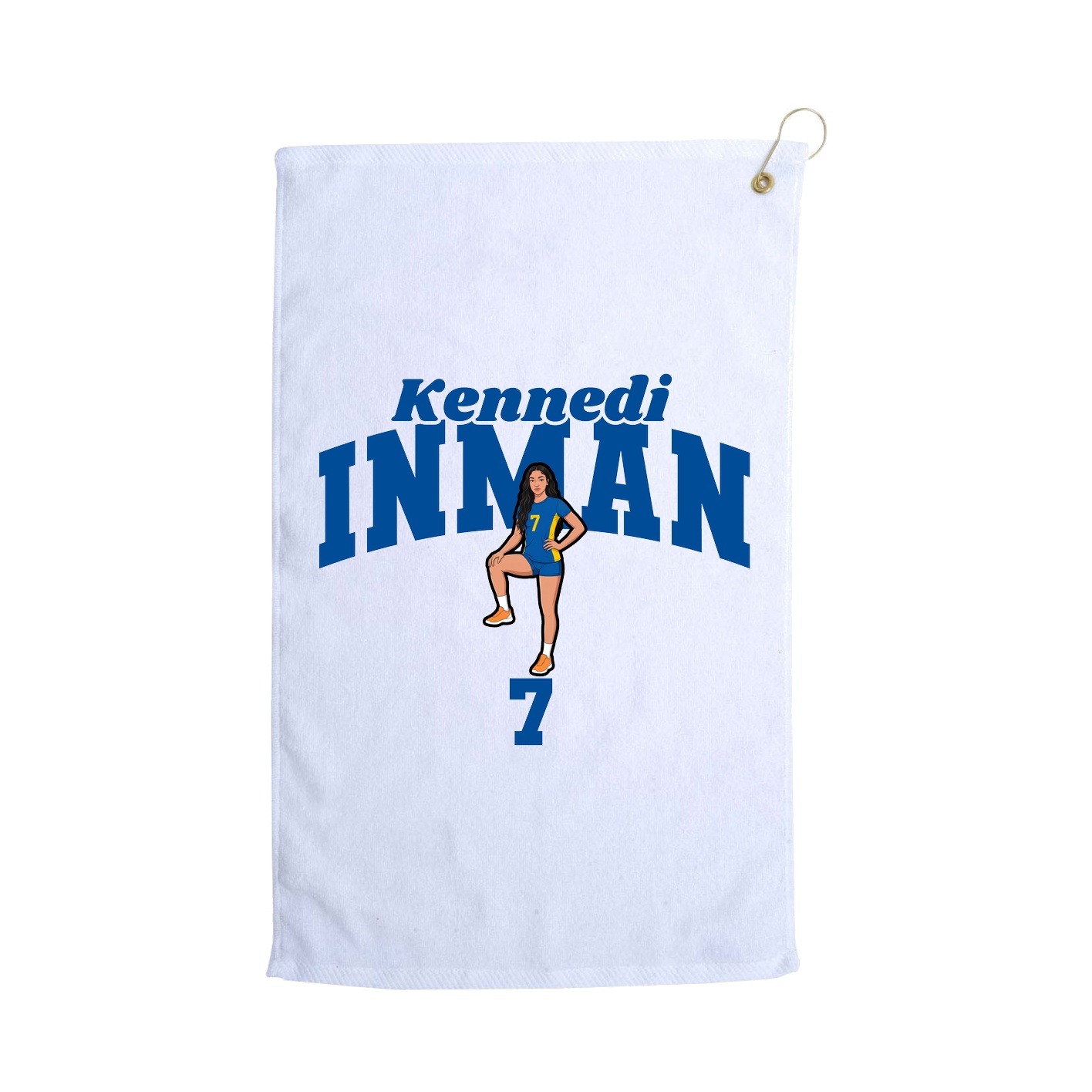 Golf Towel — Signature Arch in White