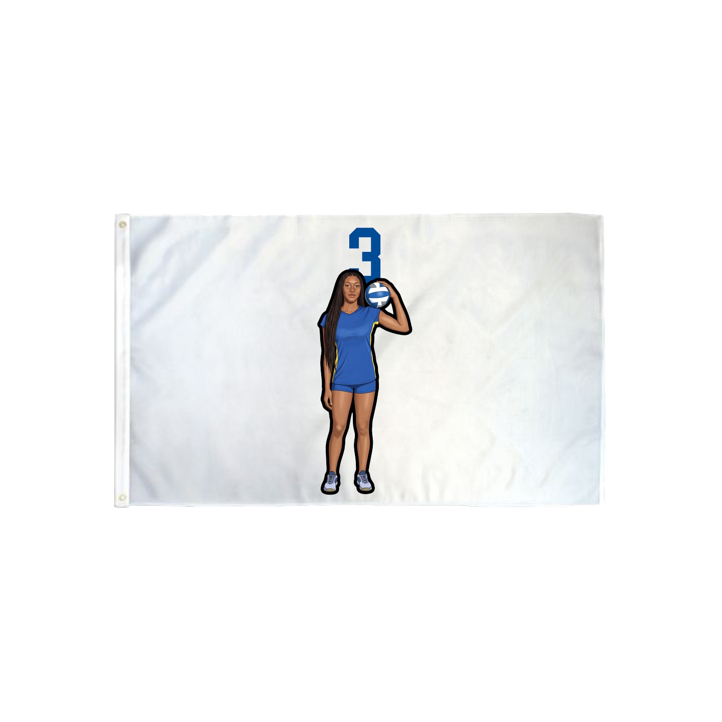 3x5 Flag — Number Top in Classic
