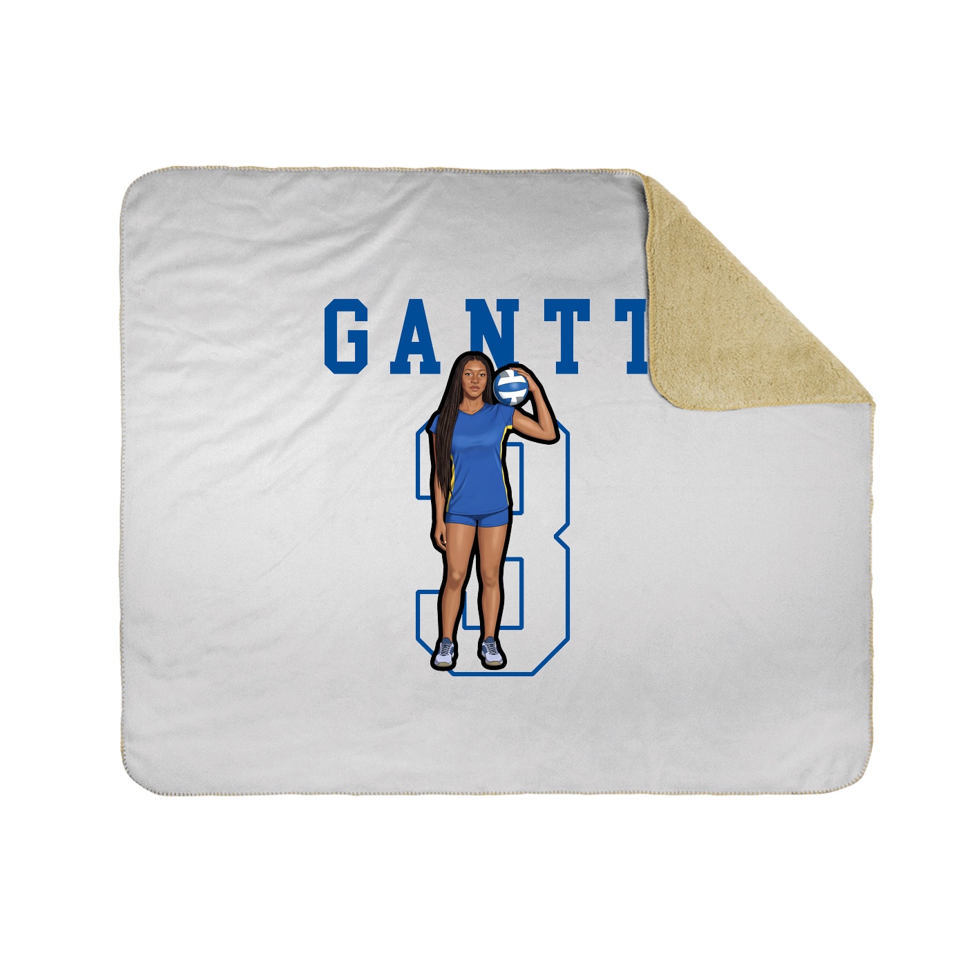 Throw Blanket — Shirsey in White