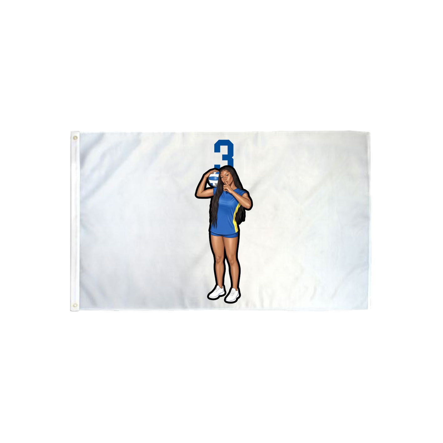 3x5 Flag — Number Top in Classic