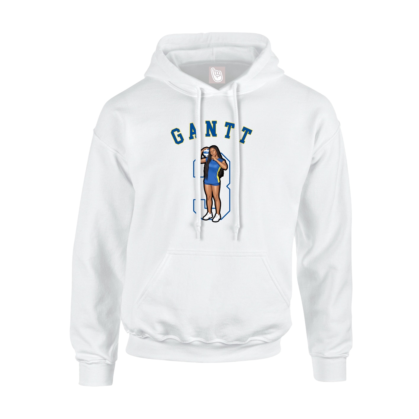 Youth Hoodie — Shirsey Arch in White