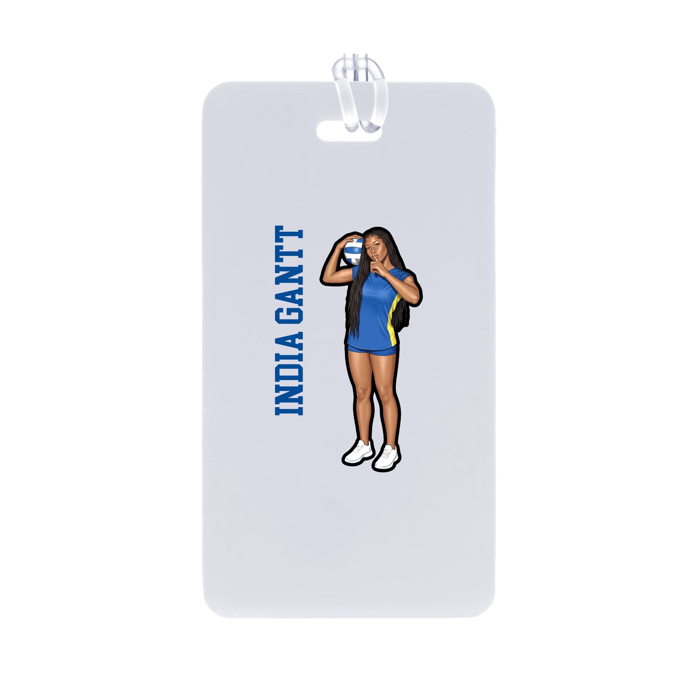 Bag Tag — Name Vertical in Classic