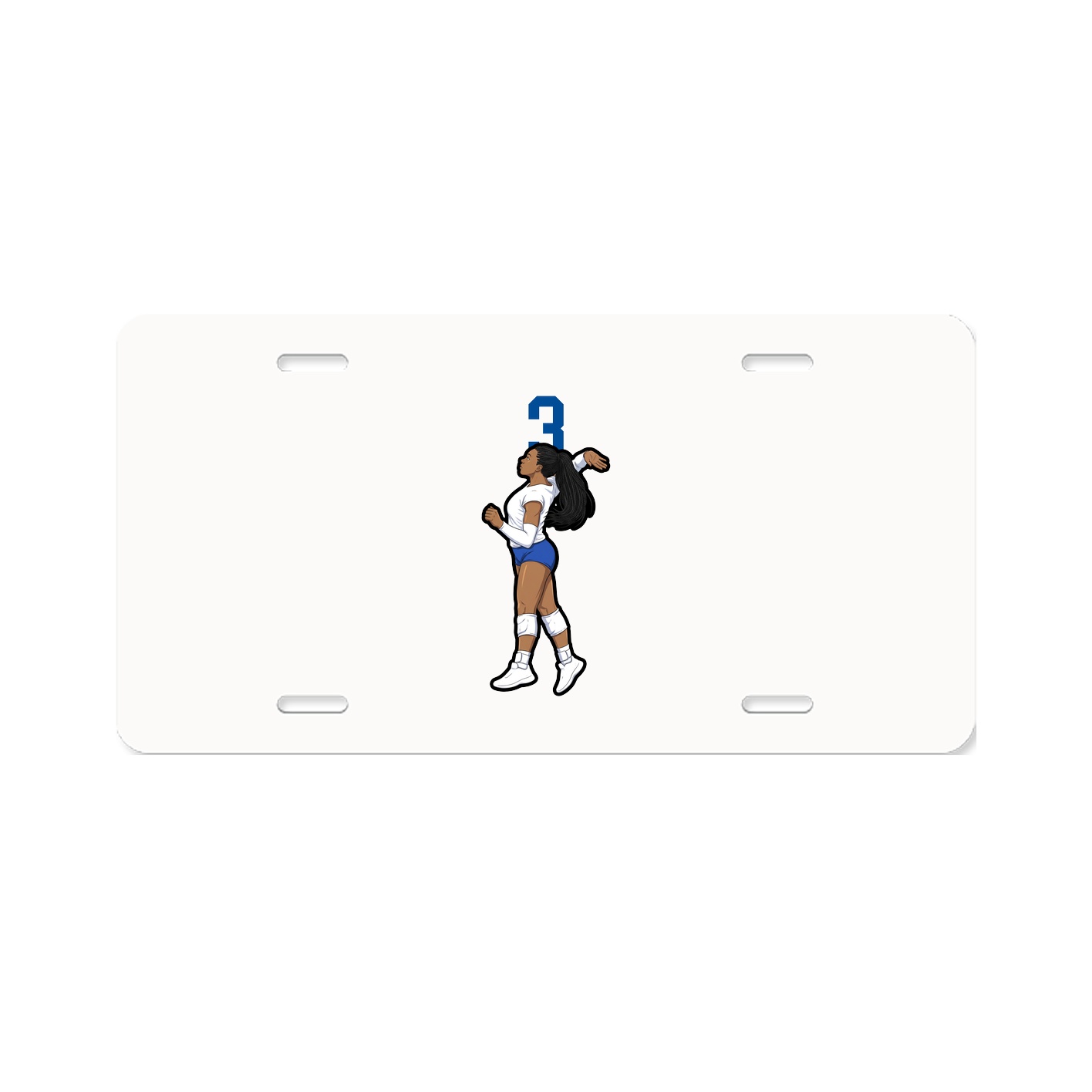 License Plate — Number Top in Classic