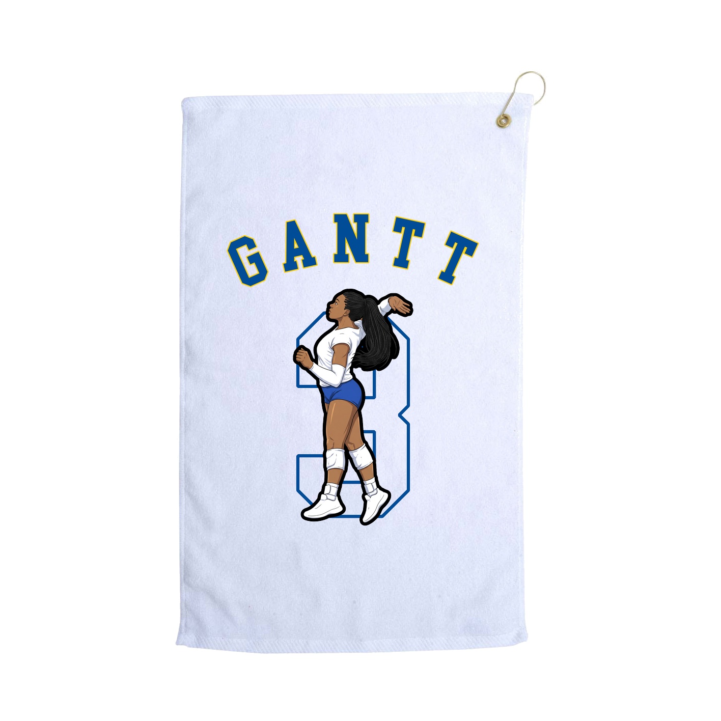 Golf Towel — Shirsey Arch in White