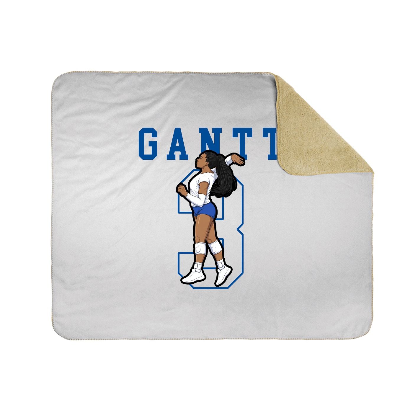50x60 Sherpa Lined Throw Blanket
