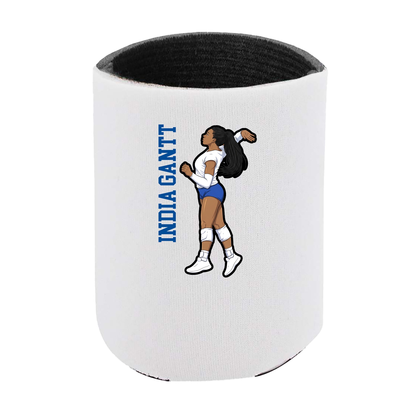 Can Holder — Name Vertical in White