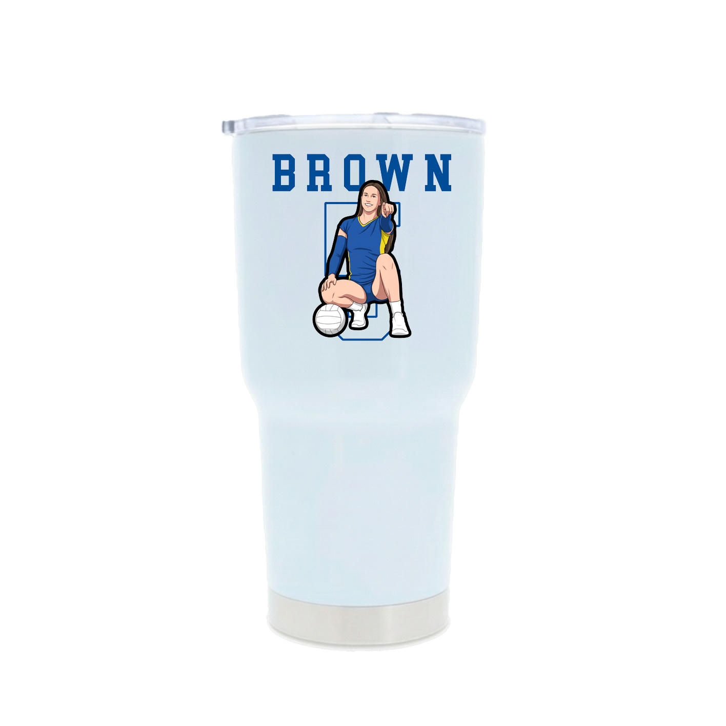 30oz Stainless Steel Tumbler — Shirsey in White