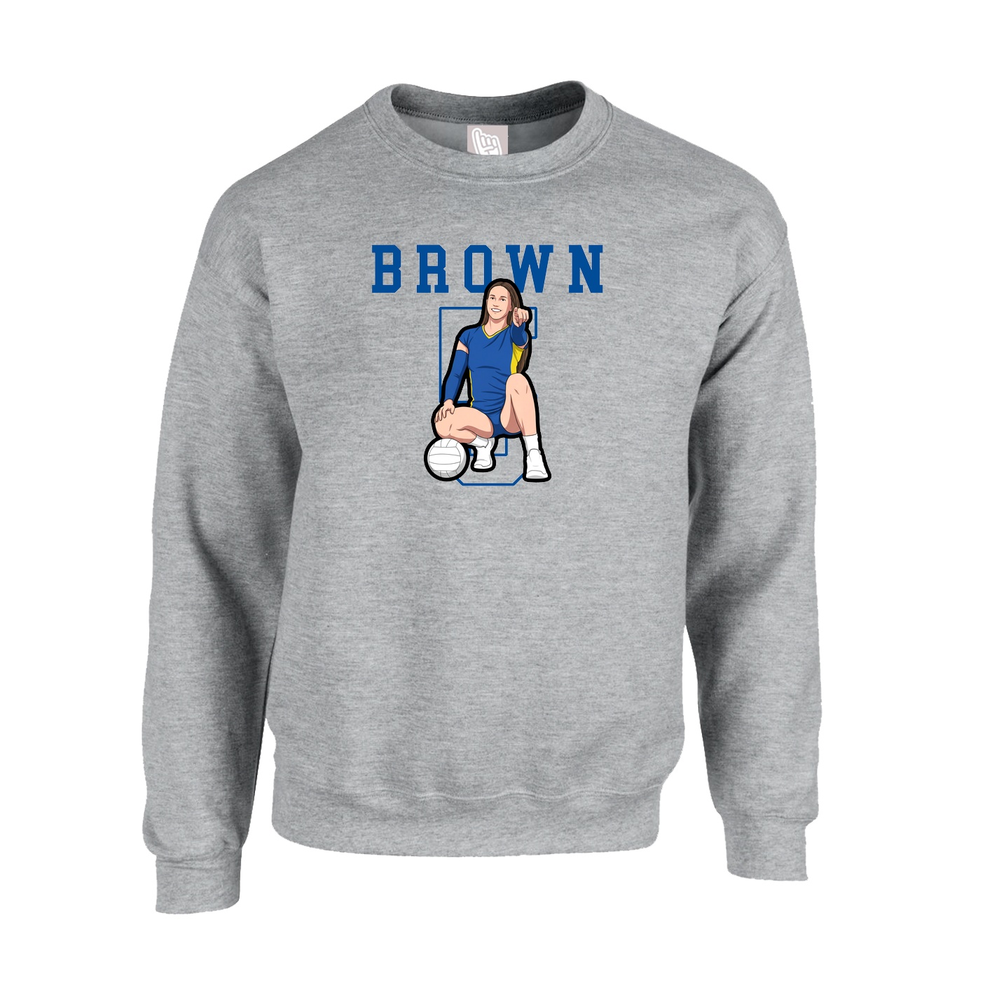 Fleece Crew — Shirsey in Grey