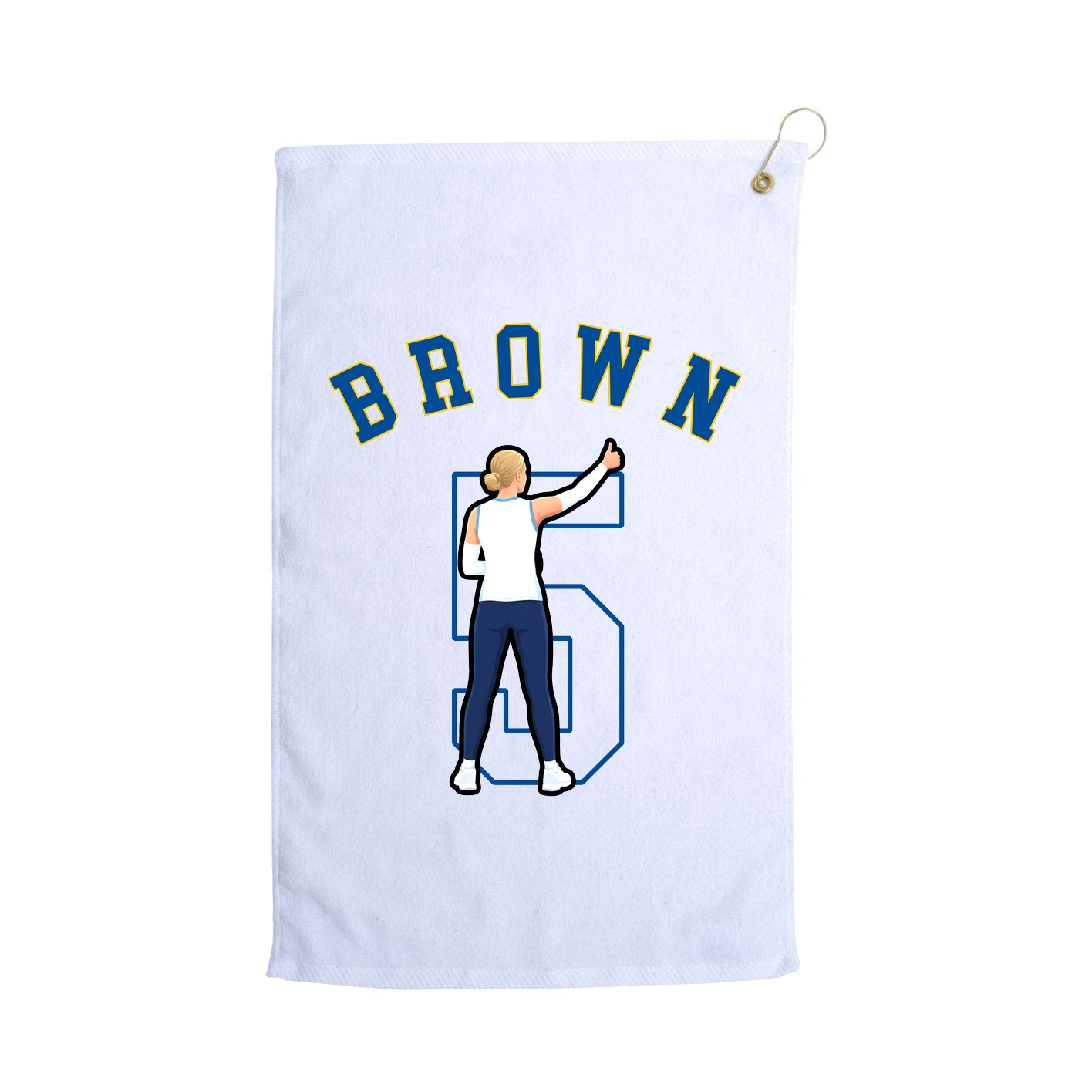 Golf Towel — Shirsey Arch in White