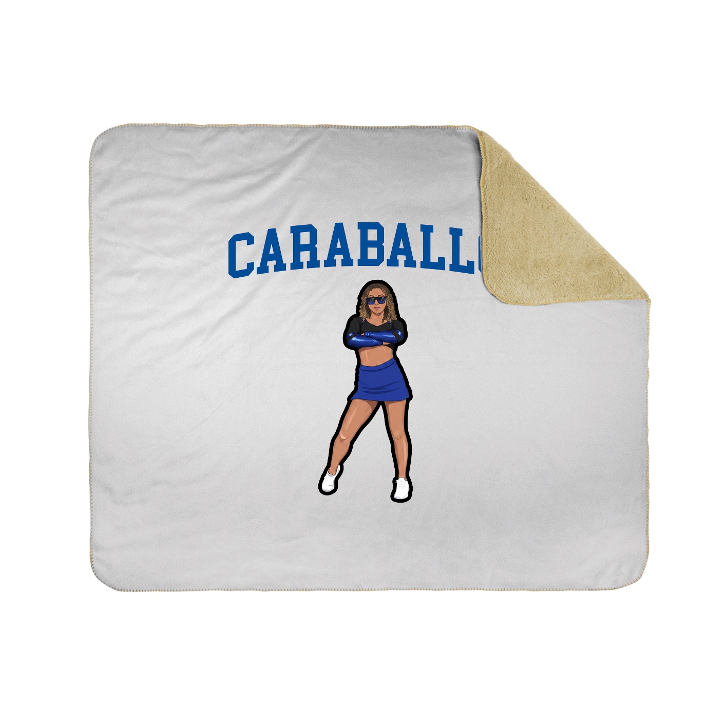 Throw Blanket — Shirsey in White