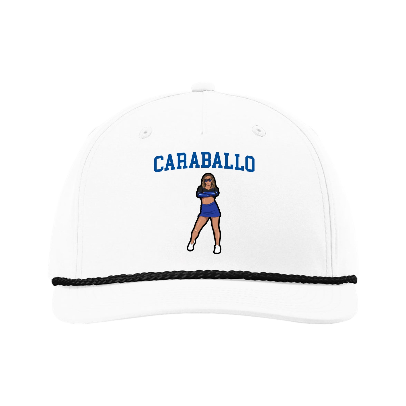 Five-Panel Classic Rope Cap — Shirsey in White