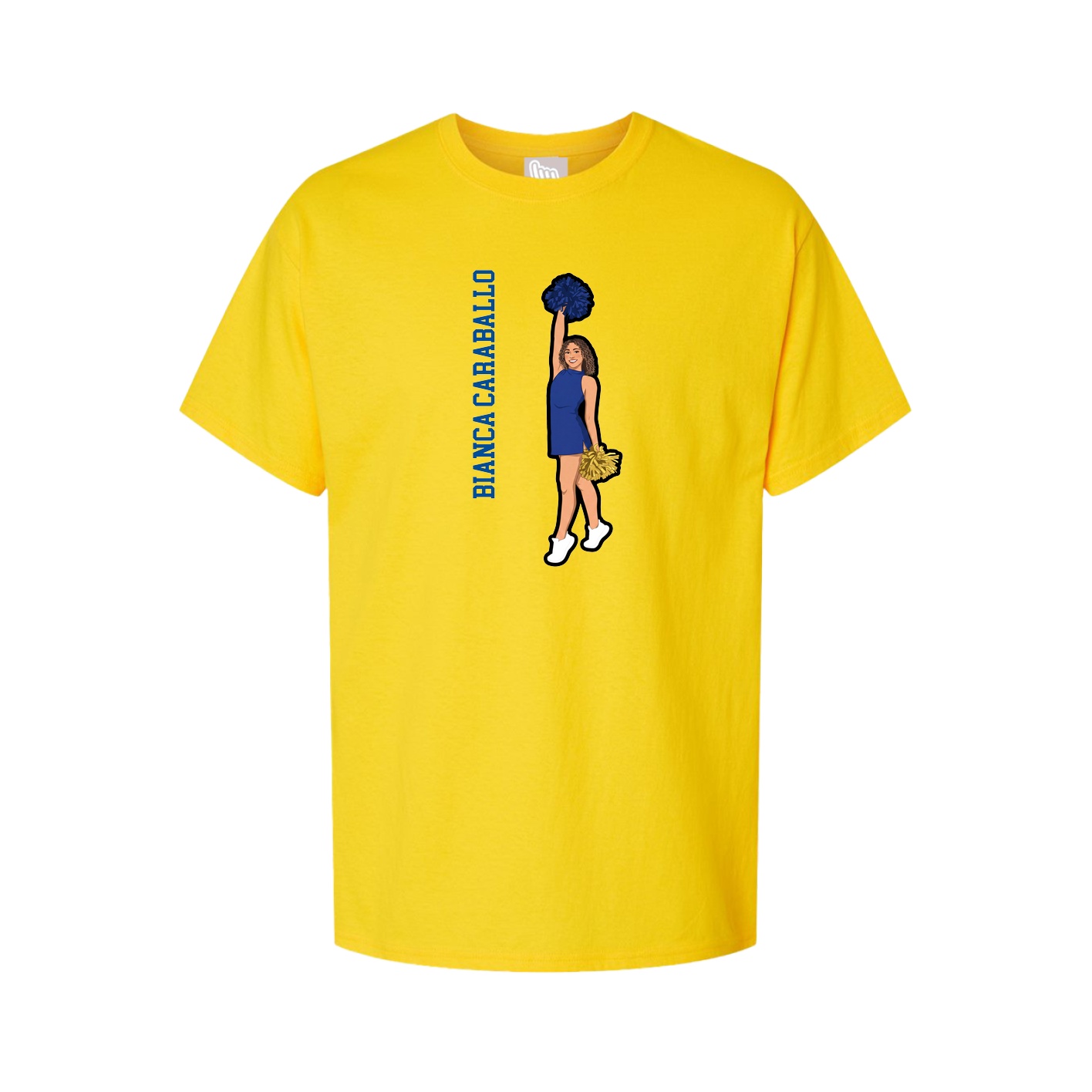 Tee — Name Vertical in Gold