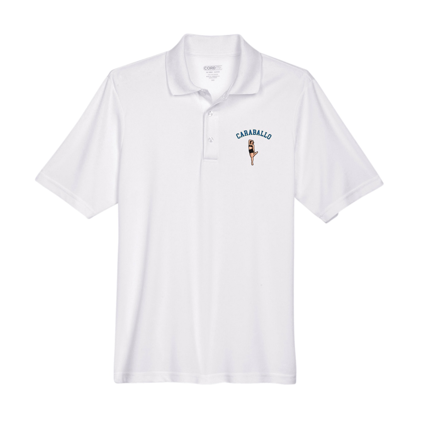 Performance Polo — Shirsey Arch in White