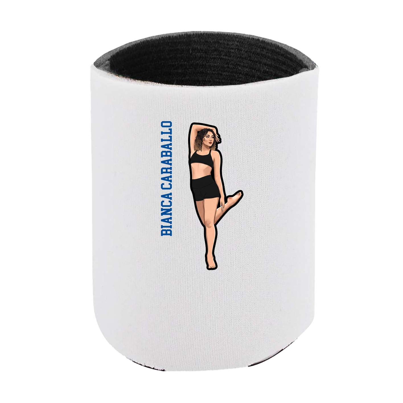 Can Holder — Name Vertical in White