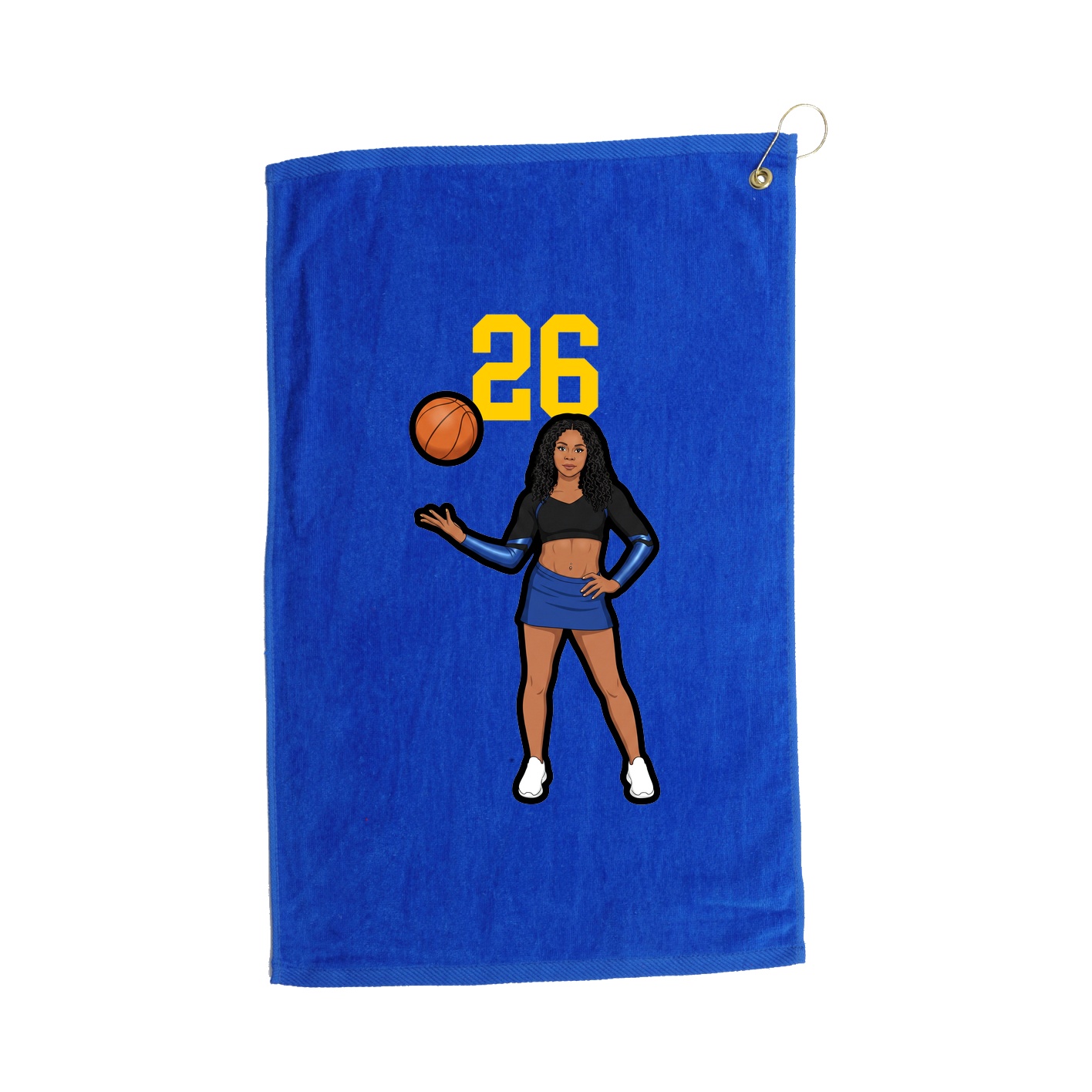 Golf Towel — Number Top in Royal