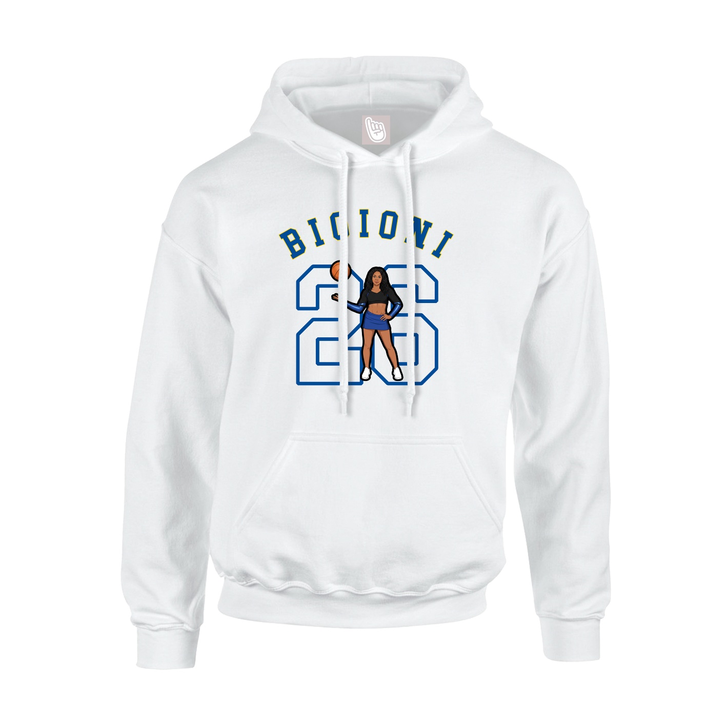 Youth Hoodie — Shirsey Arch in White