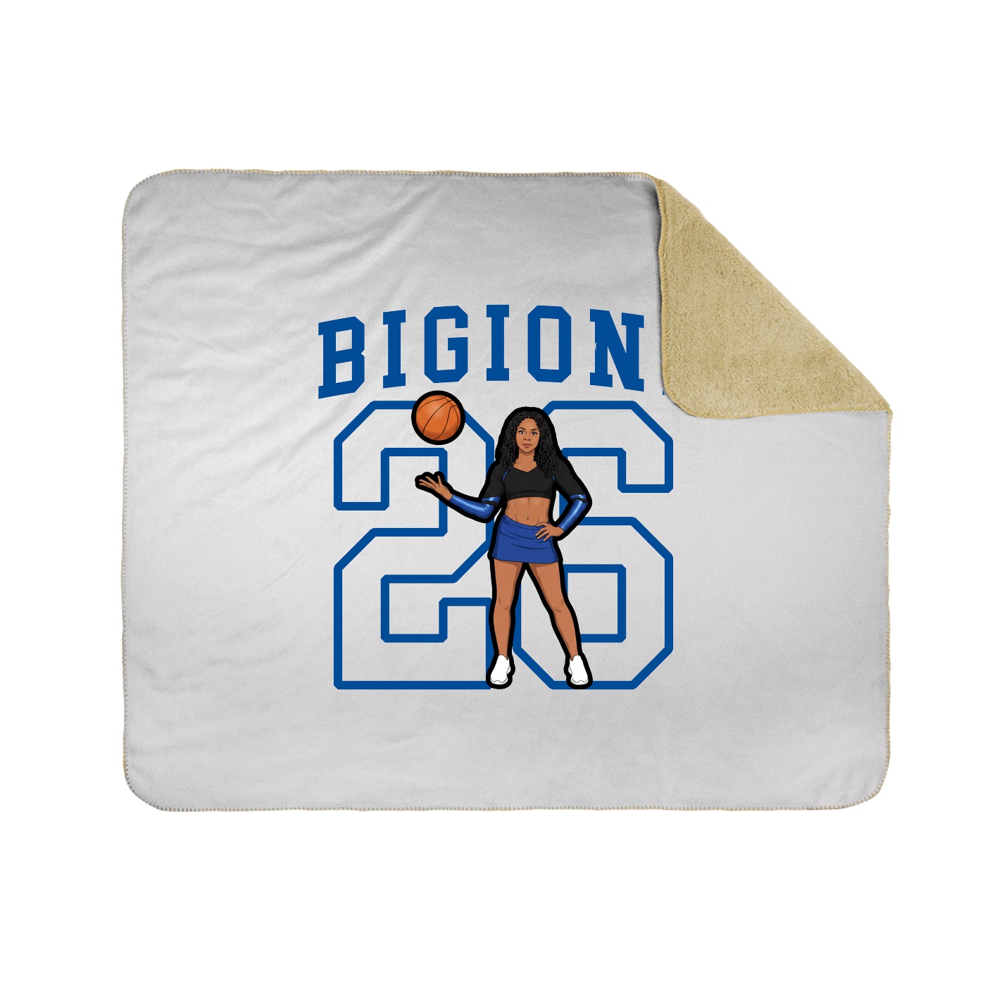 Throw Blanket — Shirsey in White