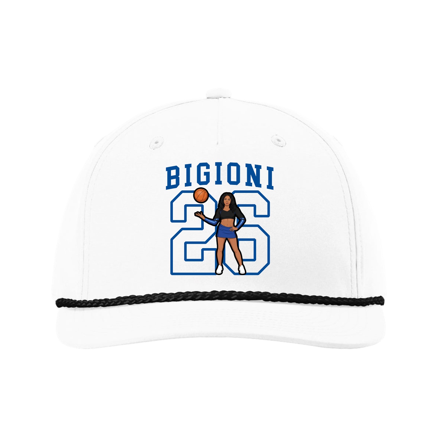 Five-Panel Classic Rope Cap — Shirsey in White