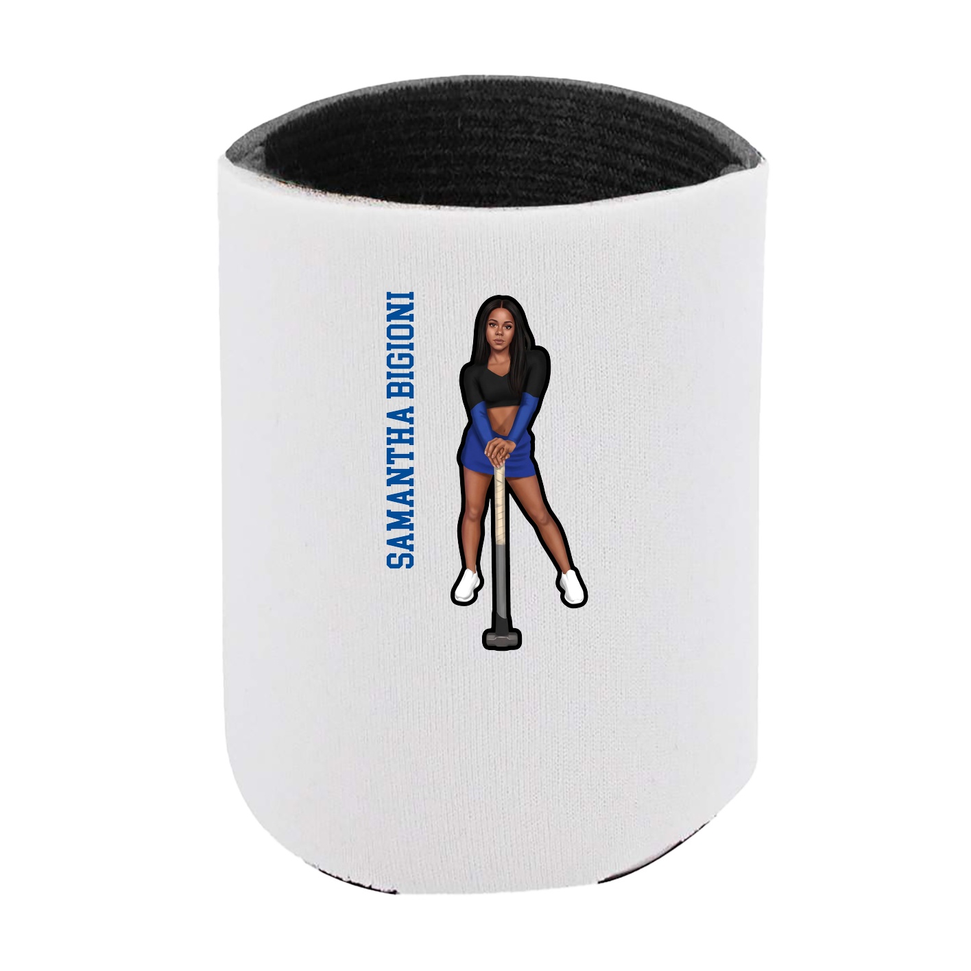 Can Holder — Name Vertical in White