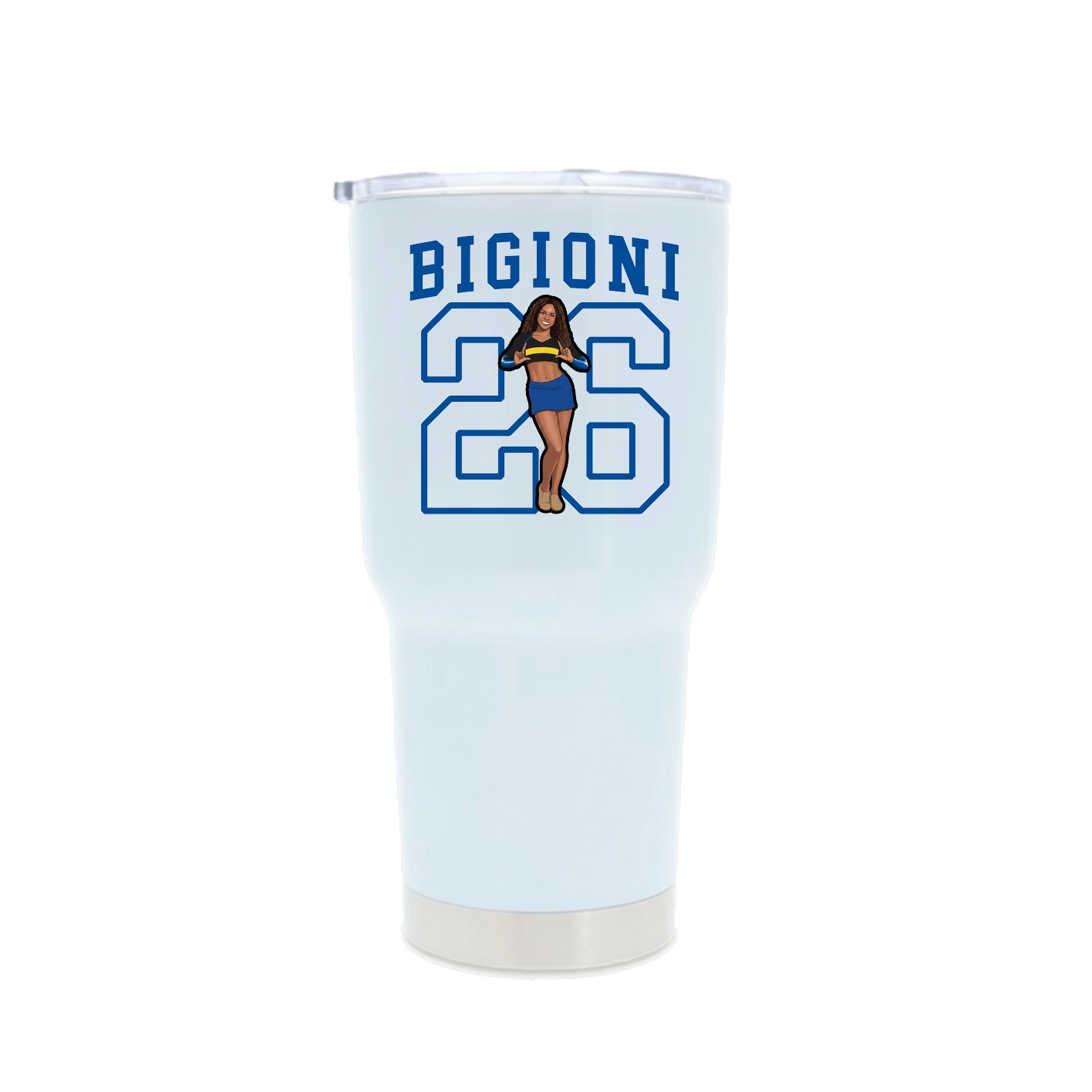 30oz Stainless Steel Tumbler — Shirsey in White