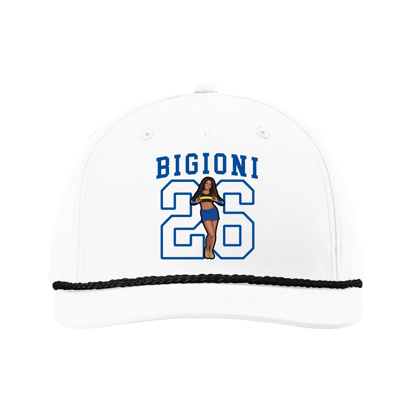 Five-Panel Classic Rope Cap — Shirsey in White