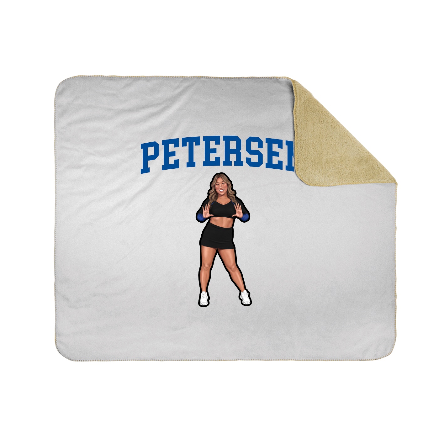 Throw Blanket — Shirsey in White
