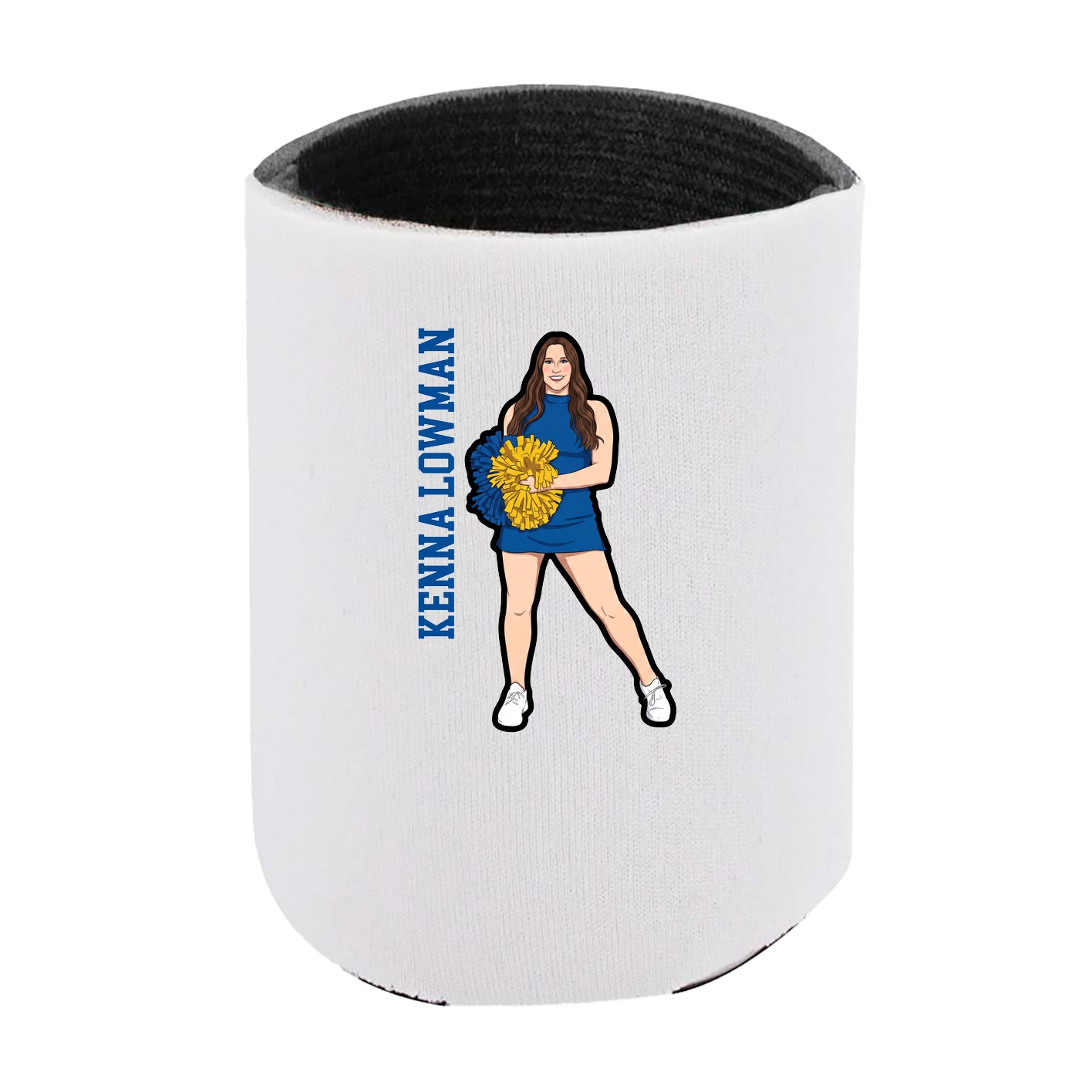 Can Holder — Name Vertical in White