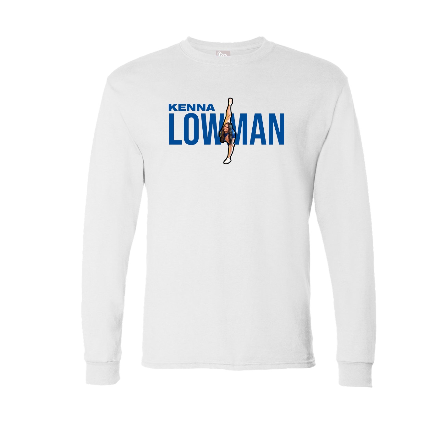 Long Sleeve Tee — Player Name in White