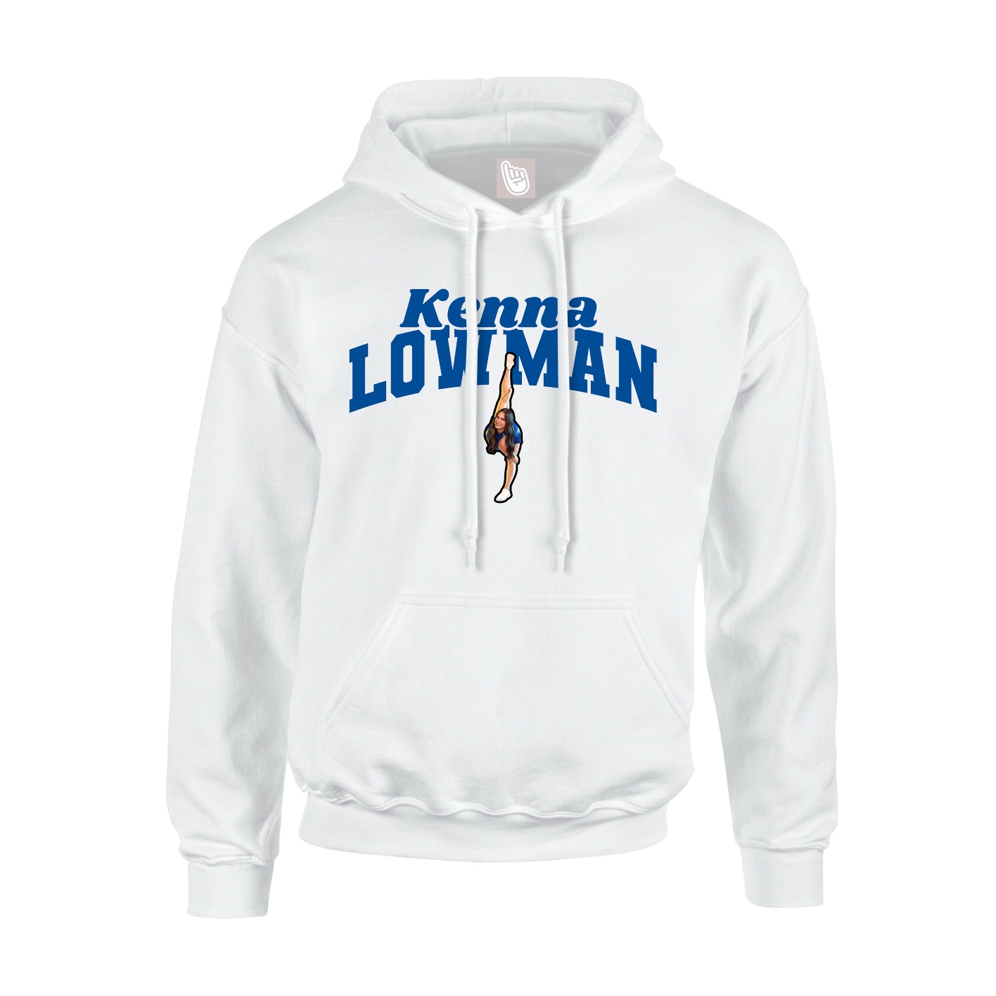 Hoodie — Signature Arch in White