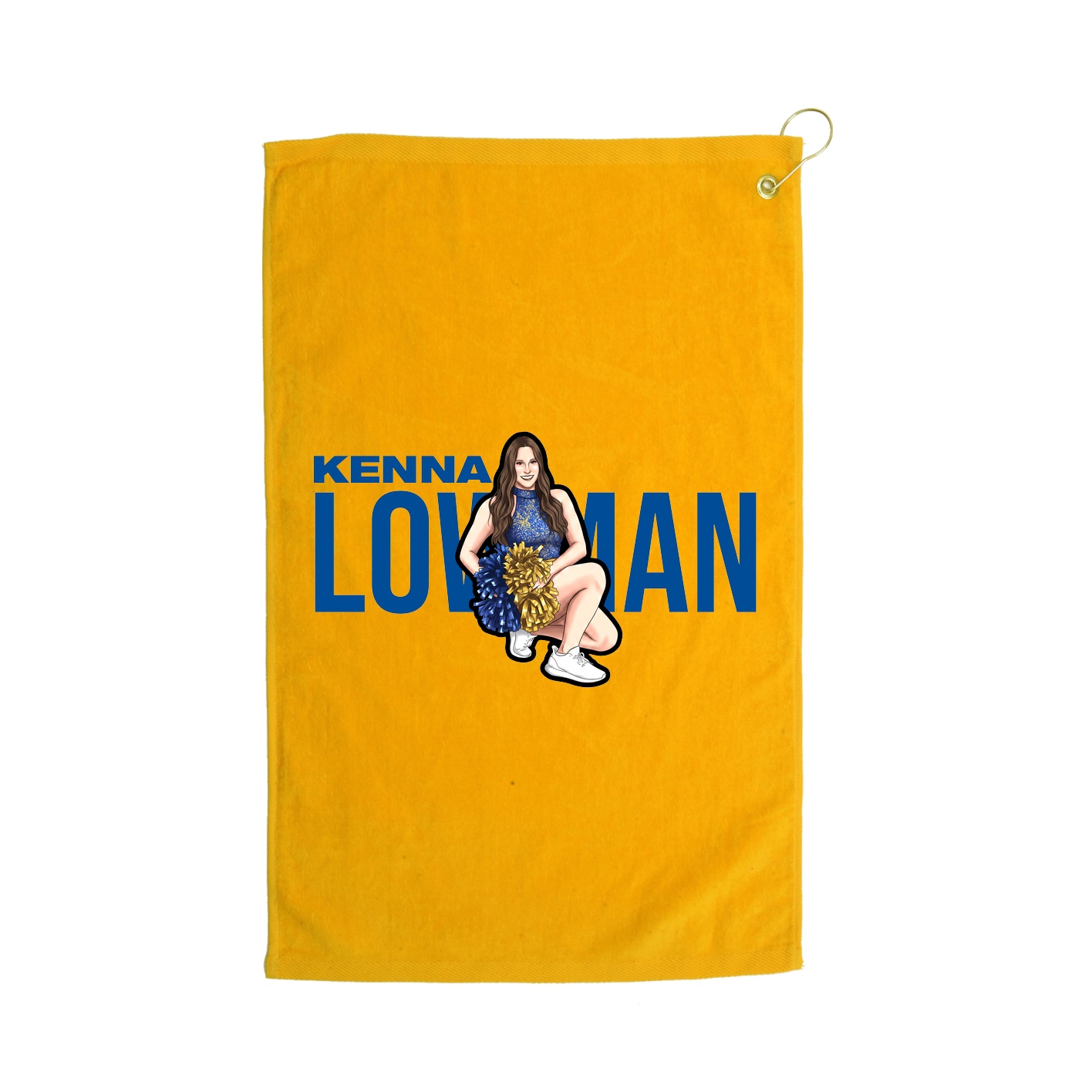 Golf Towel — Player Name in Gold