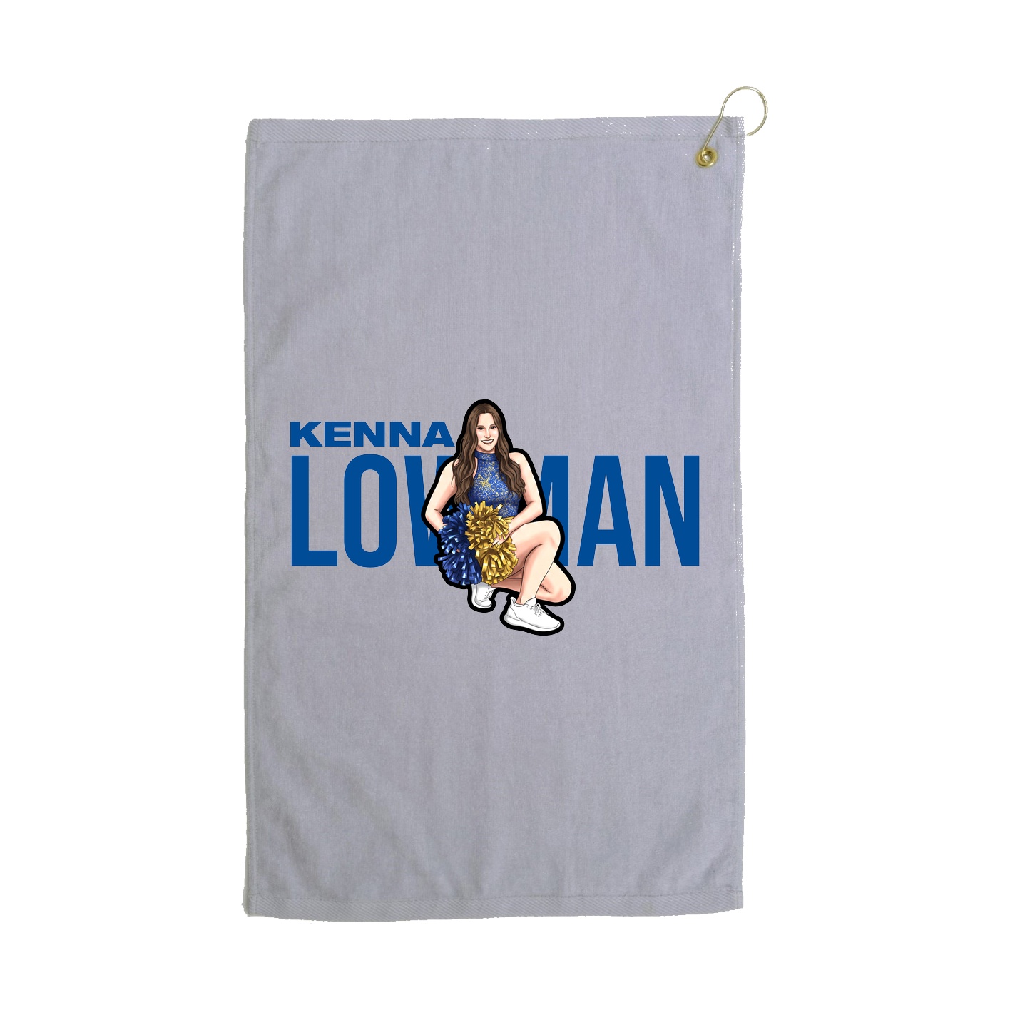 Golf Towel — Player Name in Grey