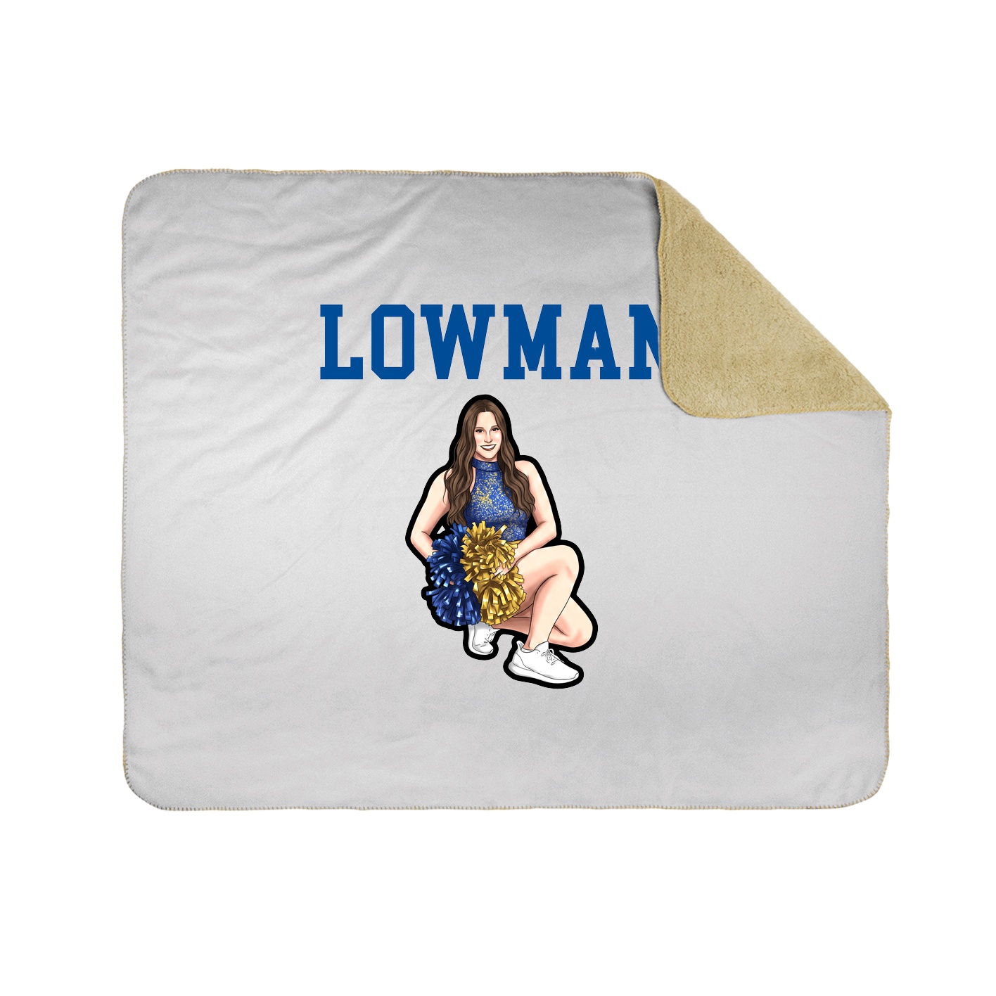 Throw Blanket — Shirsey in White