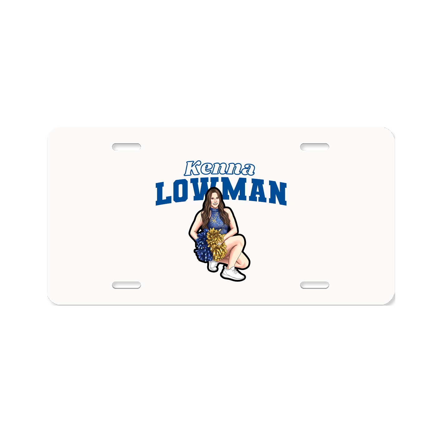 License Plate — Name Arch in Classic