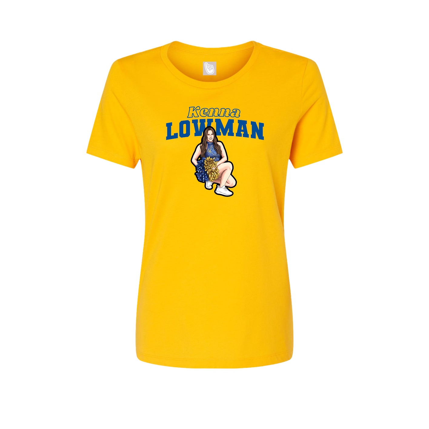 Womens Tee — Name Arch in Gold