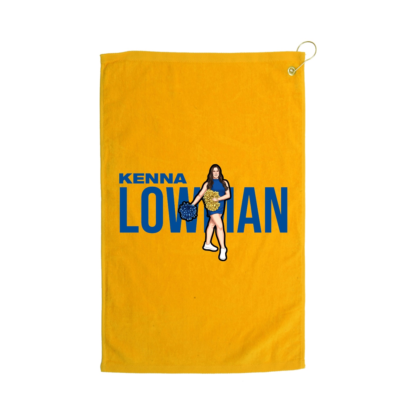 Golf Towel — Player Name in Gold