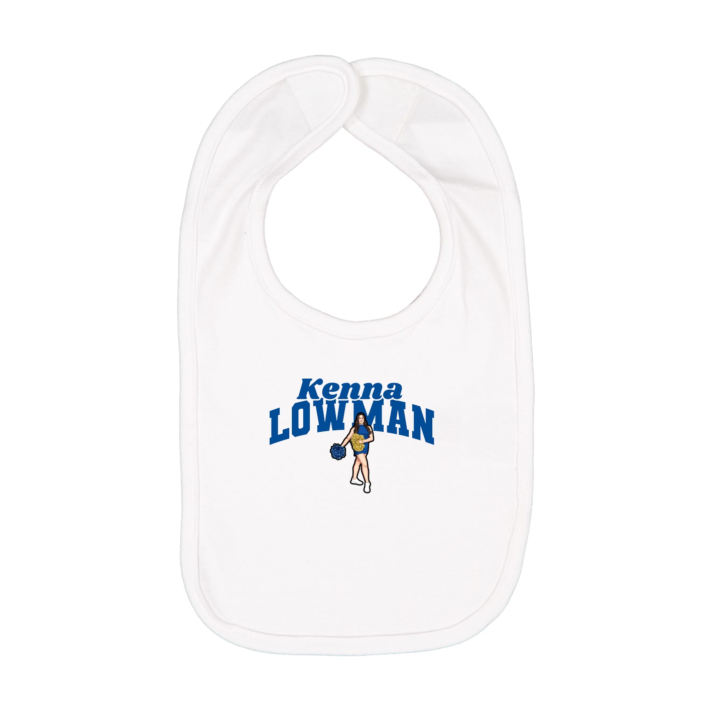 Infant Bib — Signature Arch in White