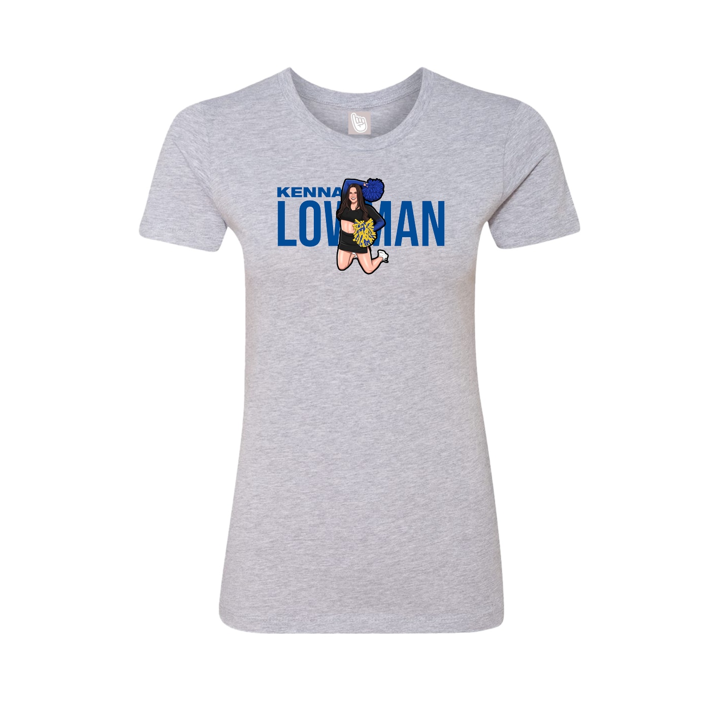 Womens Tee — Player Name in Grey