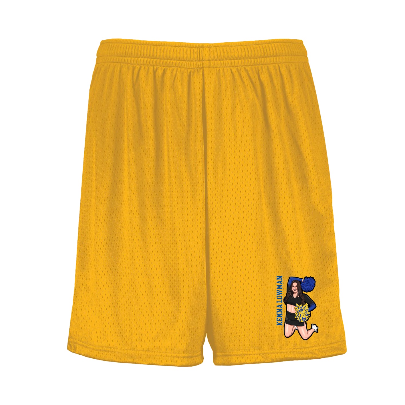 Shorts — Name Vertical in Gold