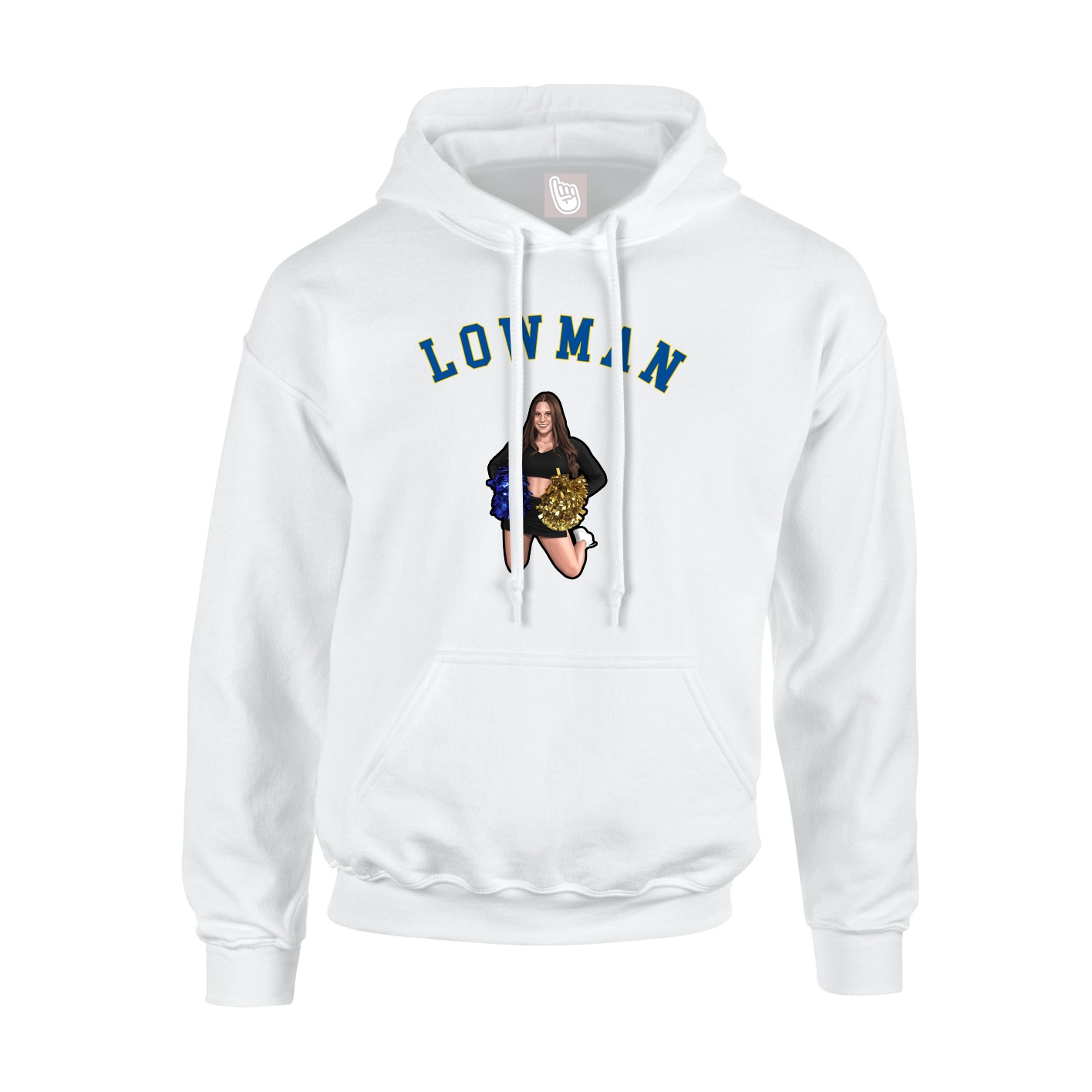 Hoodie — Shirsey Arch in White